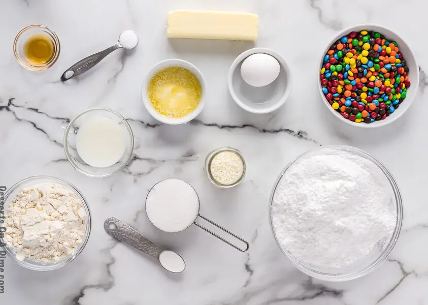 Baked Rainbow Donuts Ingredients
