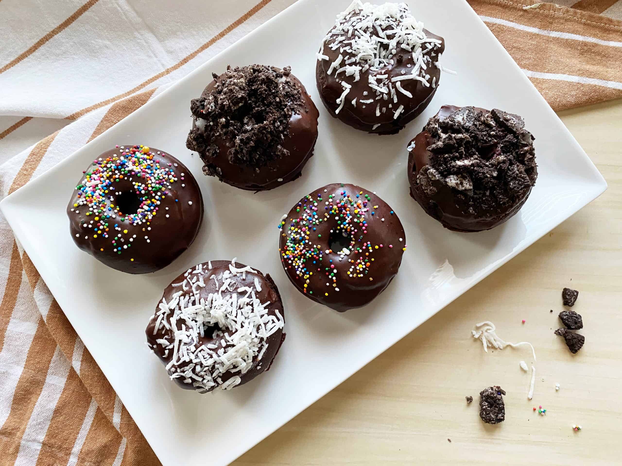 double chocolate donuts