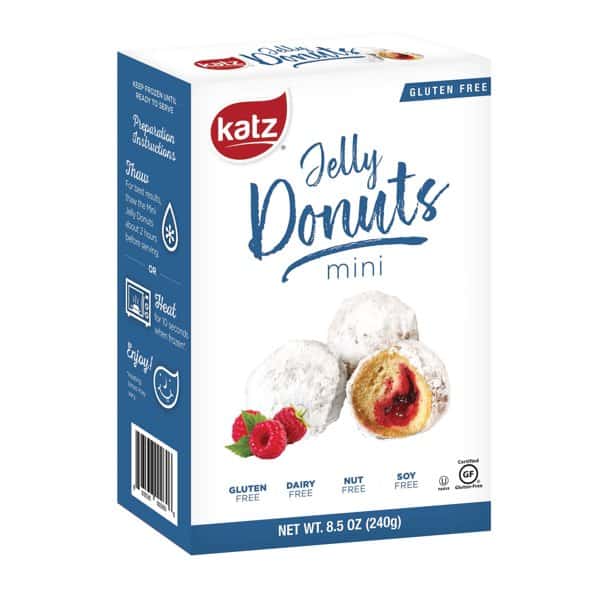 Katz Gluten Free Mini Jelly Donuts With Raspberry Filling