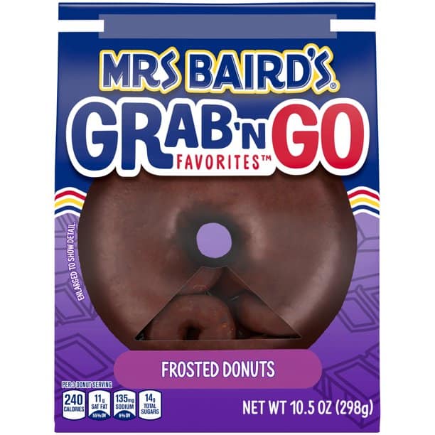 Mrs. Baird's Grab 'n Go Favorites Frosted Donuts
