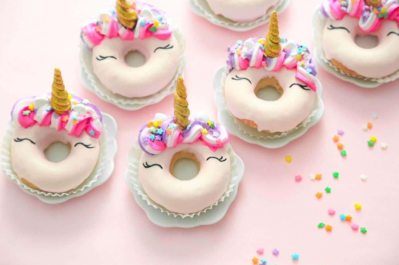 Unicorn Cake Donuts