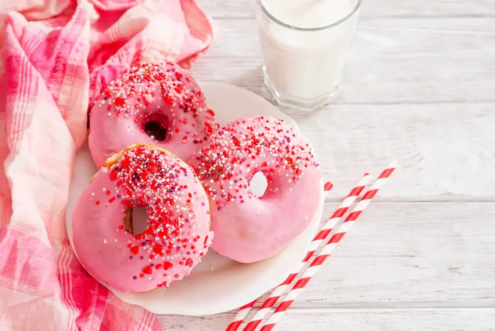 strawberry frosted donut