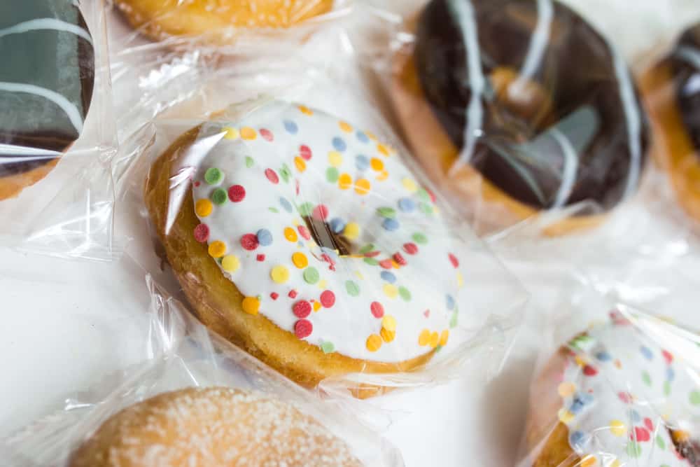 Individually-Wrapped Donuts
